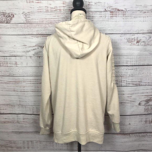 Truth Substance tan‎ ribbed arm long sleeve size small casual cozy hoodie - Picture 8 of 10